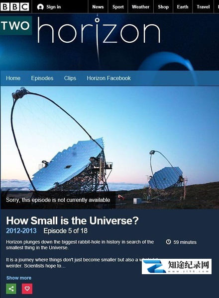 [BBC]宇宙何其小 How Small Is the Universe?-知途纪录片网盘资源下载